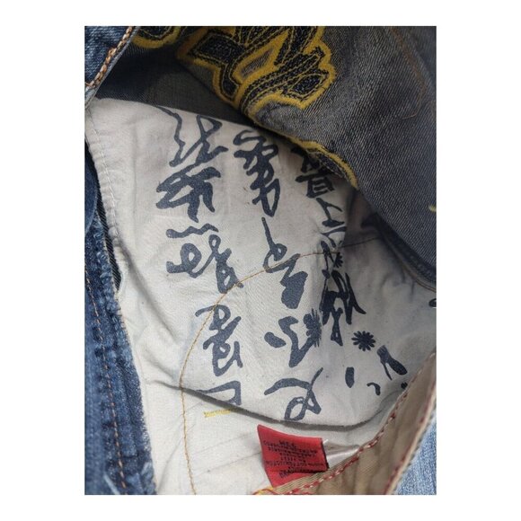 Vintage Marithe Francois Girbaud Jean Mens 33 Blue Y2K Embroidered Baggy Hot Boy - Picture 8 of 12